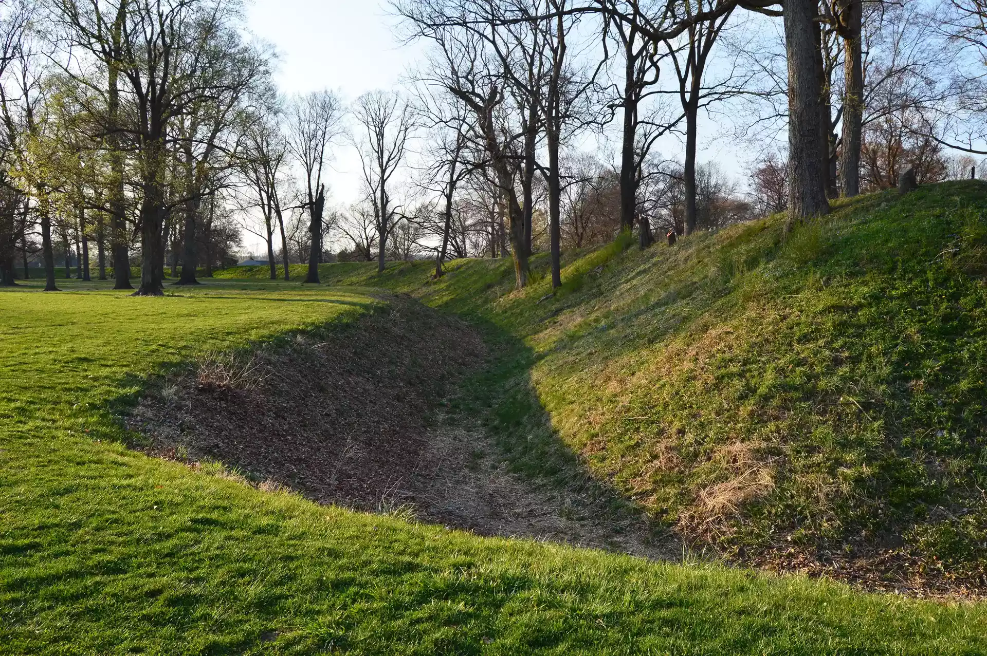 Great Circle Earthworks ditch