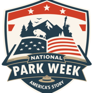 Badge saying National Park Week, America's Story