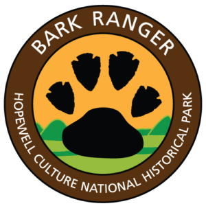Bark Ranger badge for Hopewell Culture National Historical Park